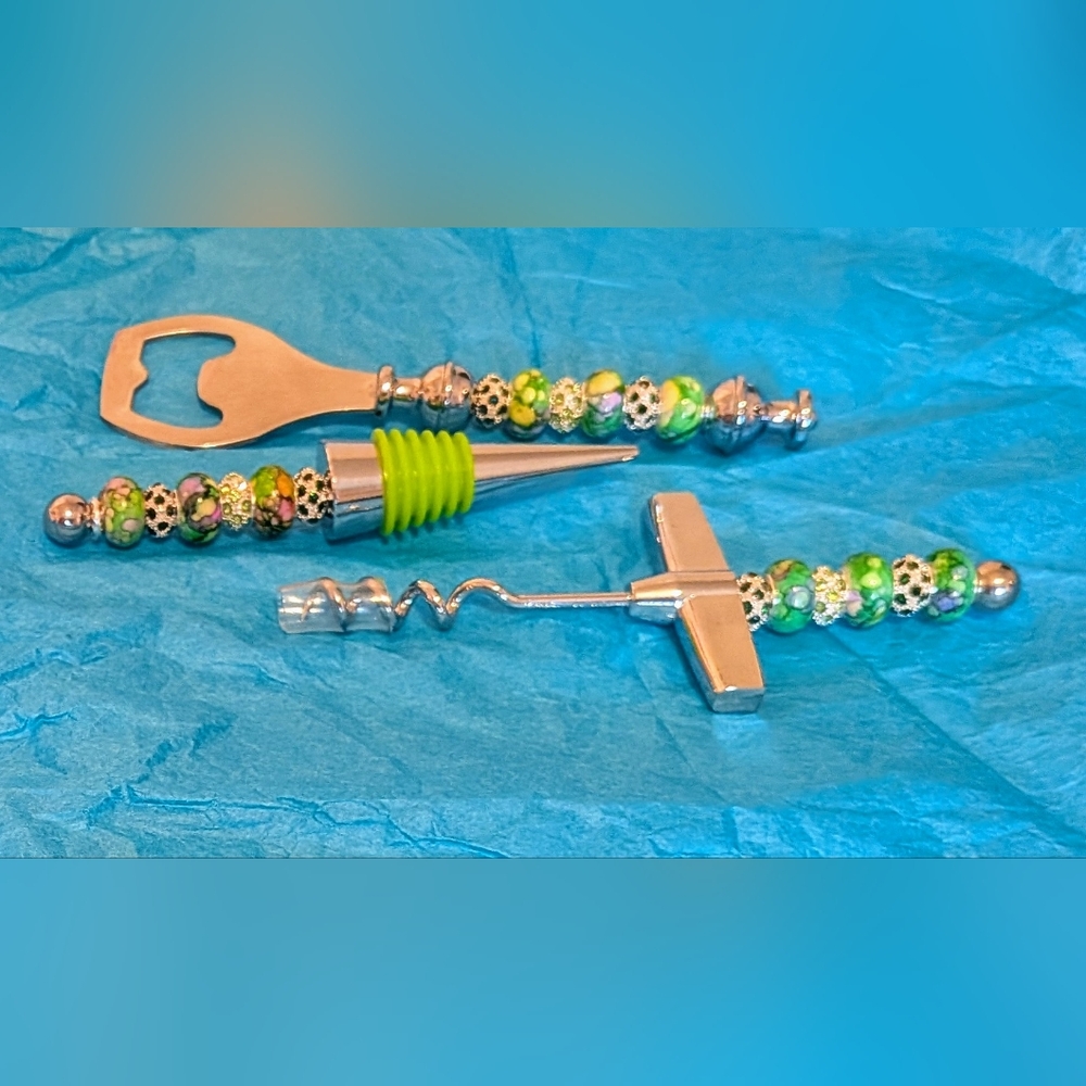 Colorful Beaded Bar  Accessory Set